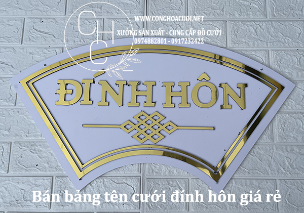 XƯỞNG BÁN CÁC BẢNG TÊN CƯỚI GIÁ RẺ QUẬN 6 TPHCM