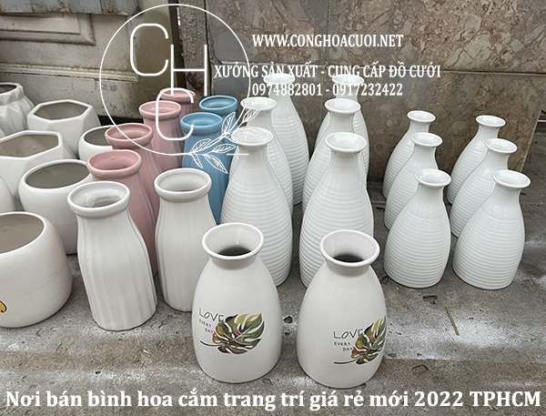 XƯỞNG BÁN BÌNH HOA TRANG TRÍ GIÁ RẺ TPHCM