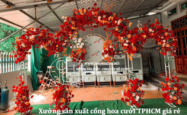 XƯỞNG SẢN XUẤT CỔNG HOA CƯỚI MỚI 2022 THỦ ĐỨC