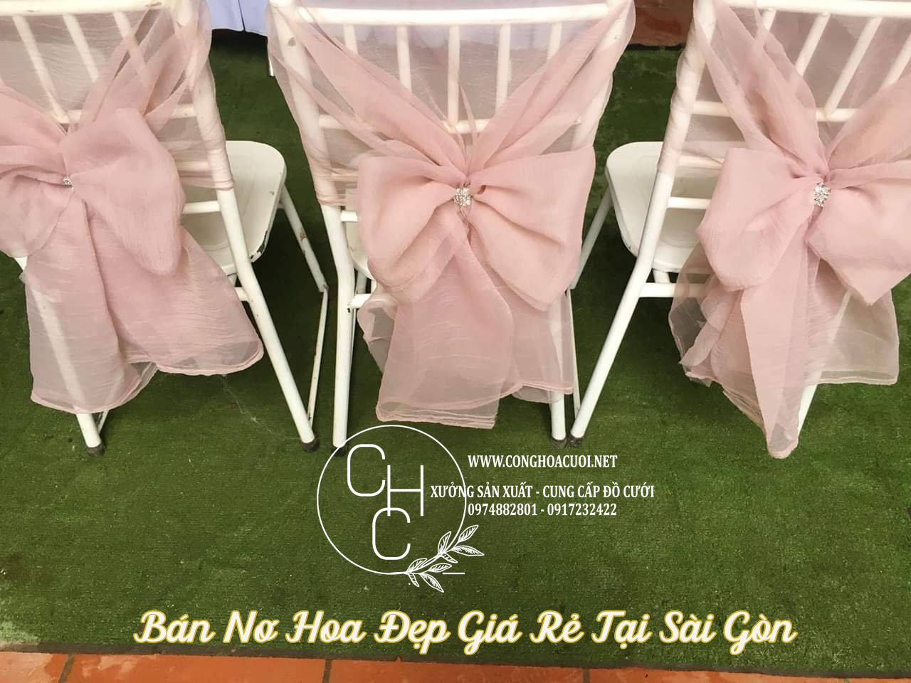 Cửa Hàng Bán Nơ Hoa Buộc Ghế Chất lưng Tại Sài Gòn