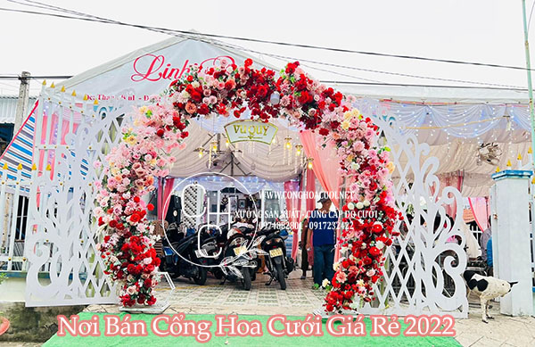 NƠI BÁN CỔNG HOA CƯỚI GIÁ RẺ 2022 TP HCM