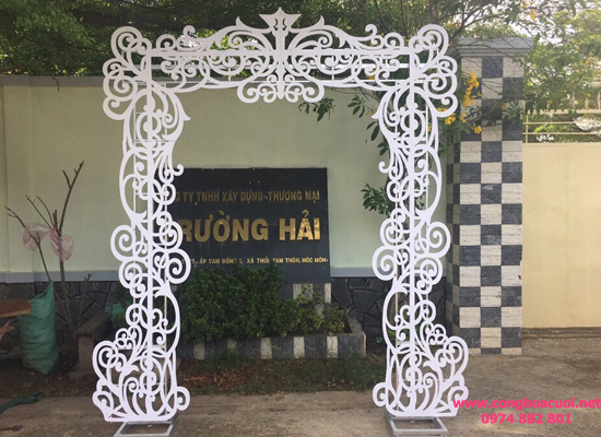 KHUNG CỔNG HOA CƯỚI SANG TRỌNG