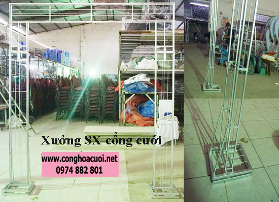 SẢN XUẤT KHUNG CỔNG HOA CƯỚI