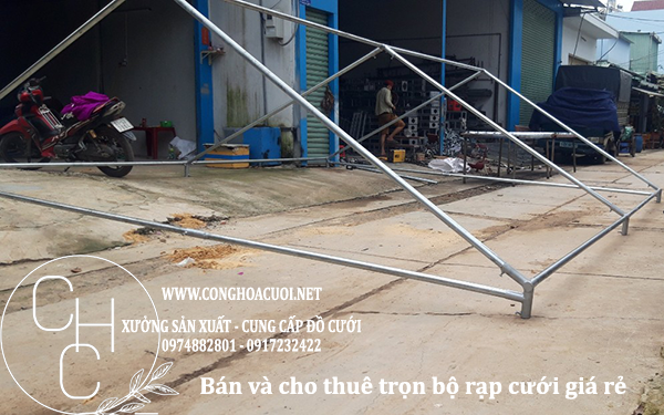 XƯỞNG BÁN KHUNG RẠP ĐÁM CƯỚI GIÁ RẺ TPHCM