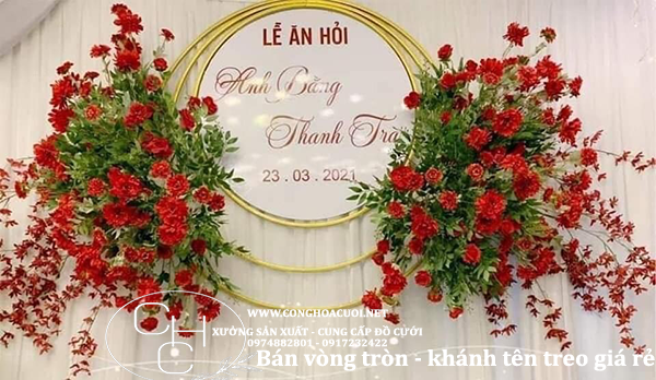 XƯỞNG BÁN TRỌN BỘ KHUNG TRÒN KHÁNH TÊN TREO GIÁ RẺ