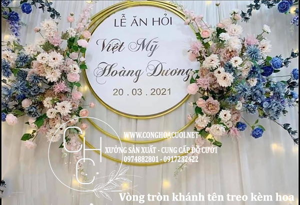 XƯỞNG SẢN XUẤT VÒNG TRÒN KHÁNH TÊN TREO MỚI 2022